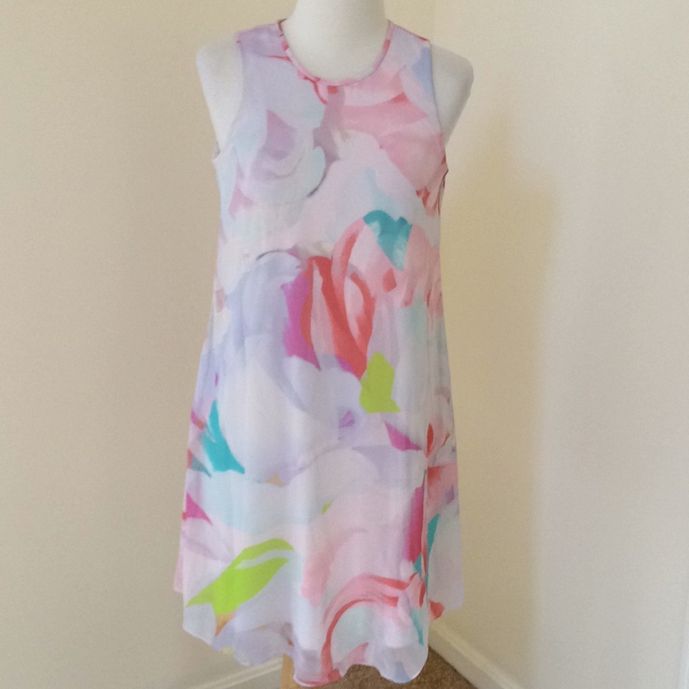 Calvin Klein SZ 4, light pink multi summery dress